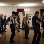 Country Line Dancing in the hall
