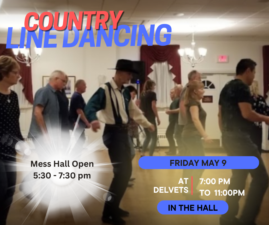Country Line Dancing in the hall