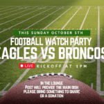 EAGLES vs BRONCOS Watch Party
