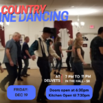 Country Line Dancing in the hall
