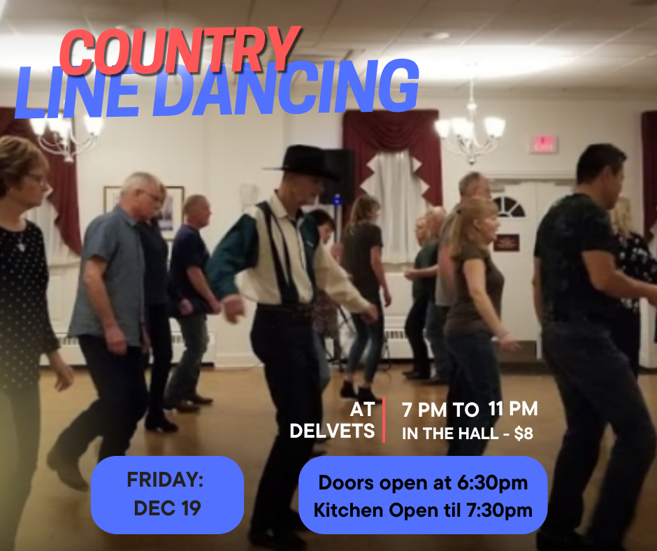 Country Line Dancing in the hall