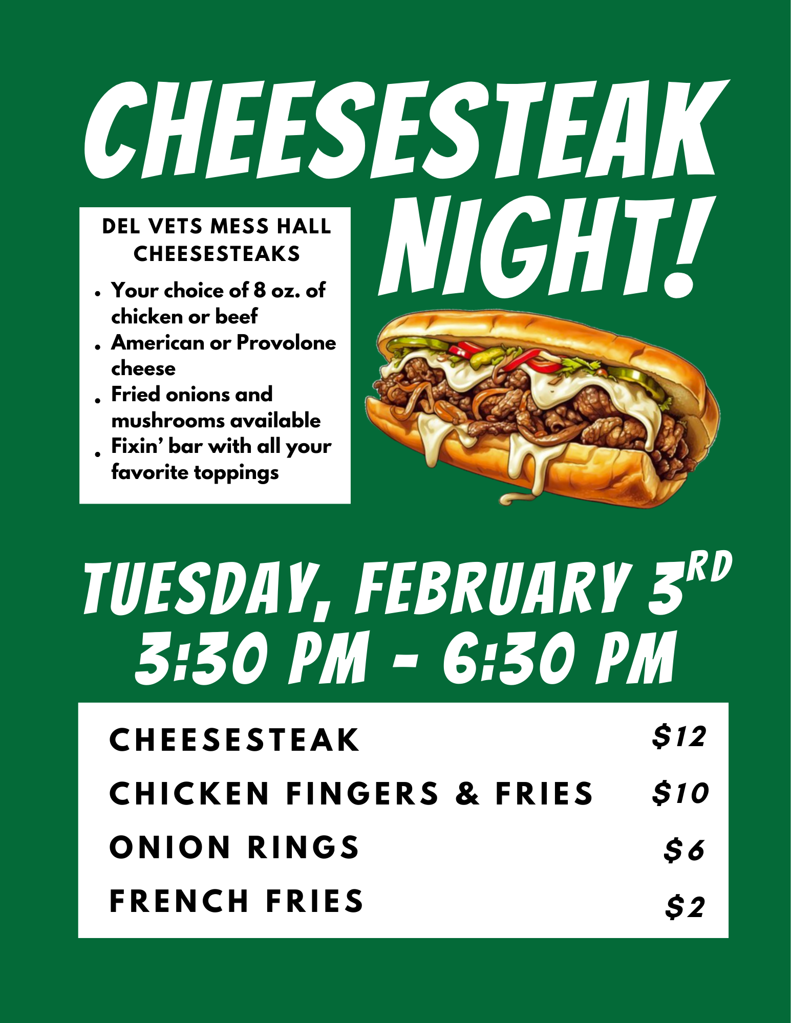 Cheesesteak Night