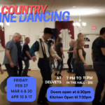 Country Line Dancing in the hall