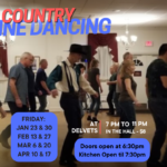 Country Line Dancing in the hall