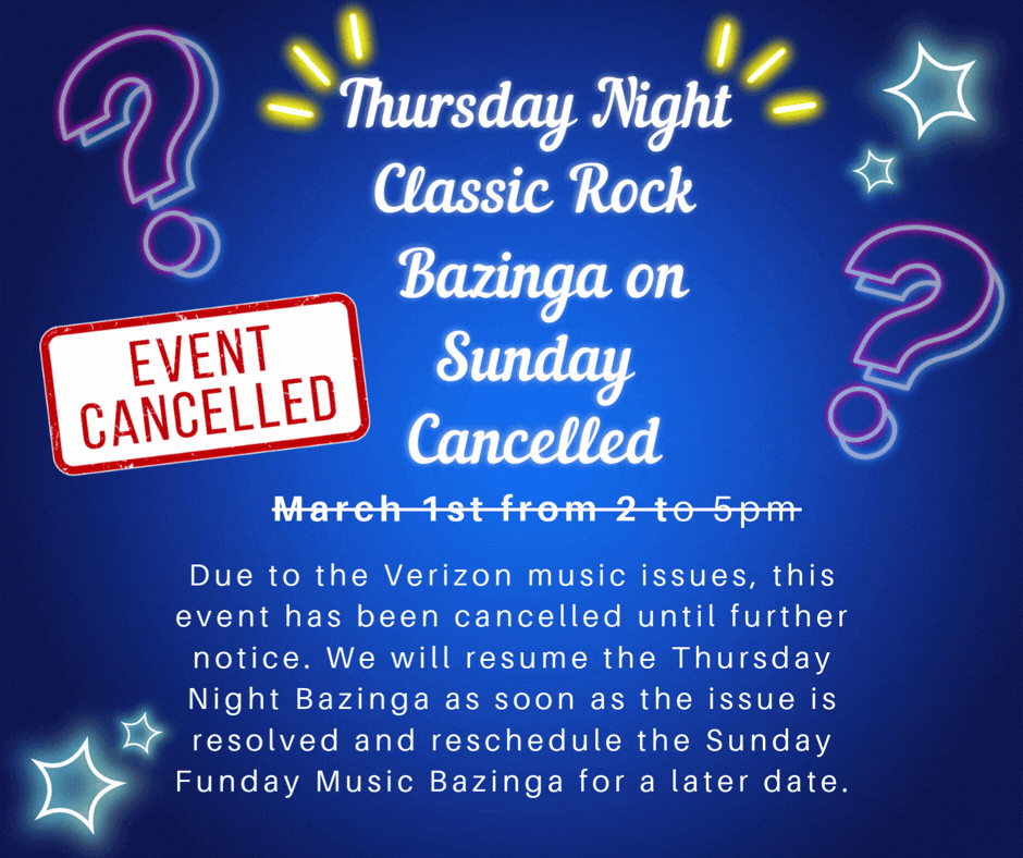 CANCELLED - Classic Rock Bazinga
