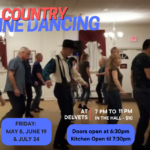 Country Line Dancing in the hall