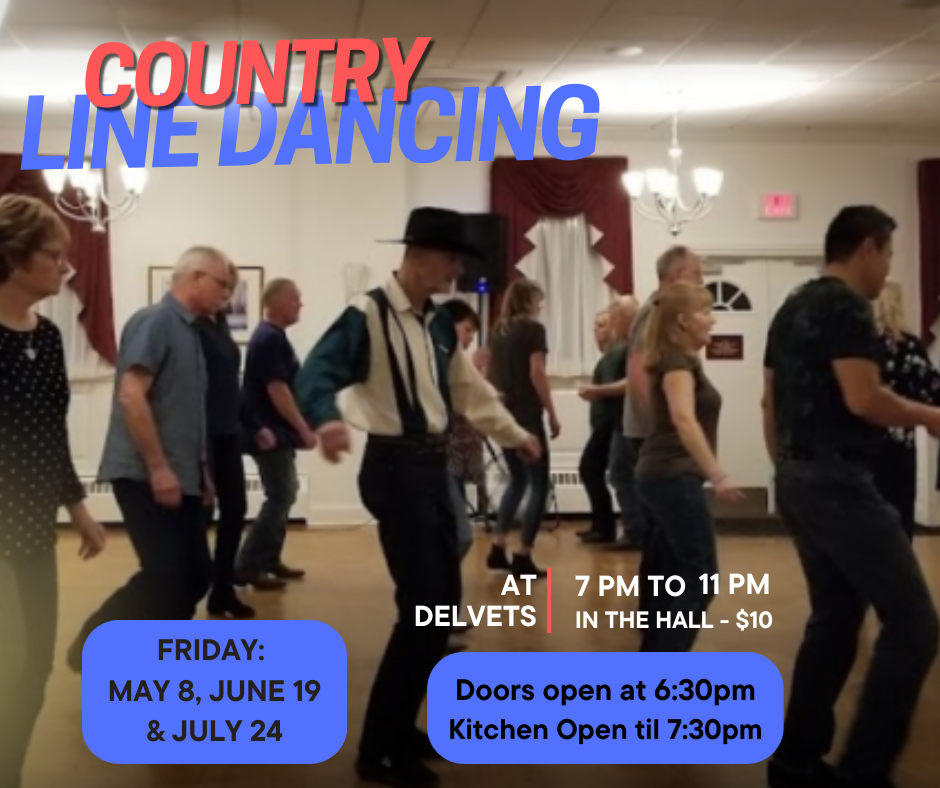 Country Line Dancing in the hall