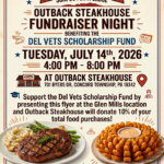 Fundraiser at Outback Steakhouse