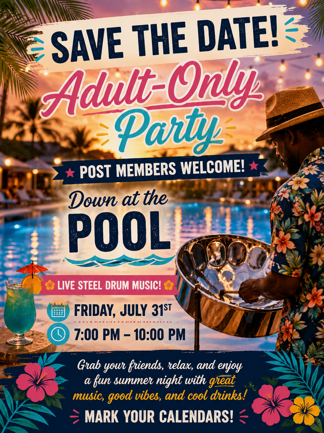 Adult Only Party at the Pool
