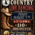 Country Line Dancing in the hall