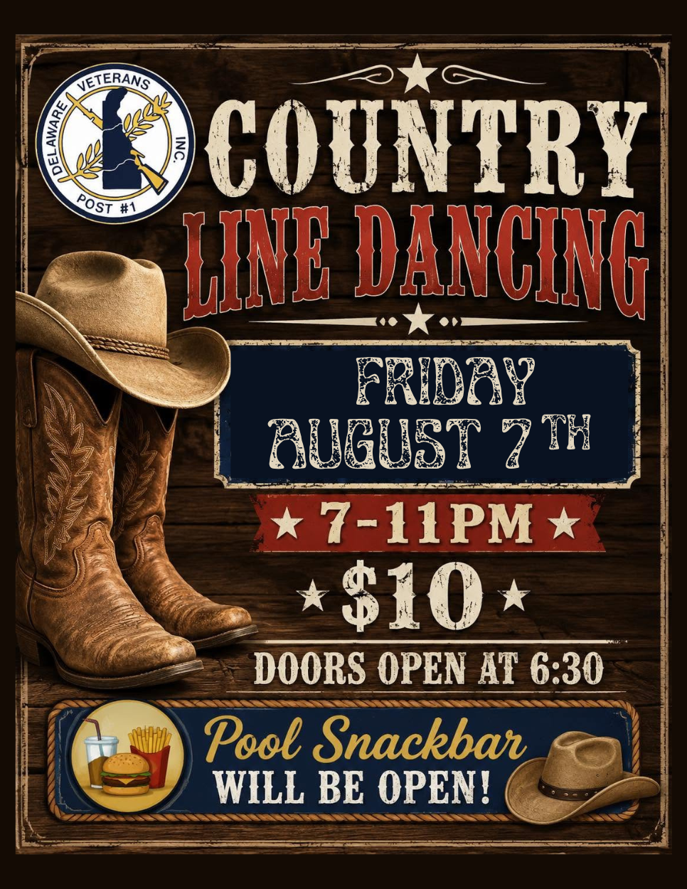 Country Line Dancing in the hall