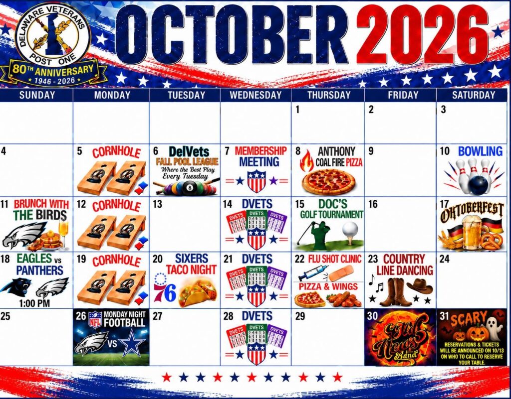 October Menu